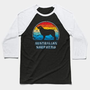 Australian Shepherd Vintage Design Dog Baseball T-Shirt